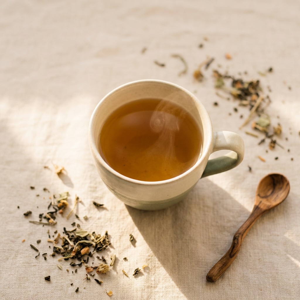 Free Golden Tea Moment Image - Tea, Cup, Ceramic | Download at StockCake