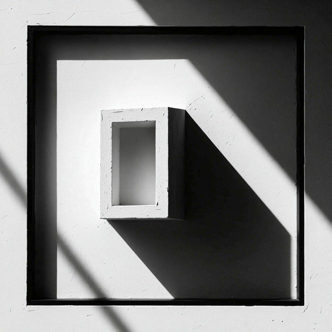 Light Frame Shadow Free Light Meets Shadow Image - Minimalist, Geometric, Architectural ...