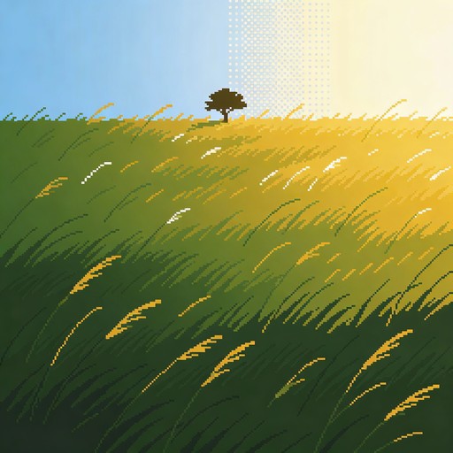 Free Pixel Prairie Sunset Image - Pixel, Grassland, Sunset | Download ...