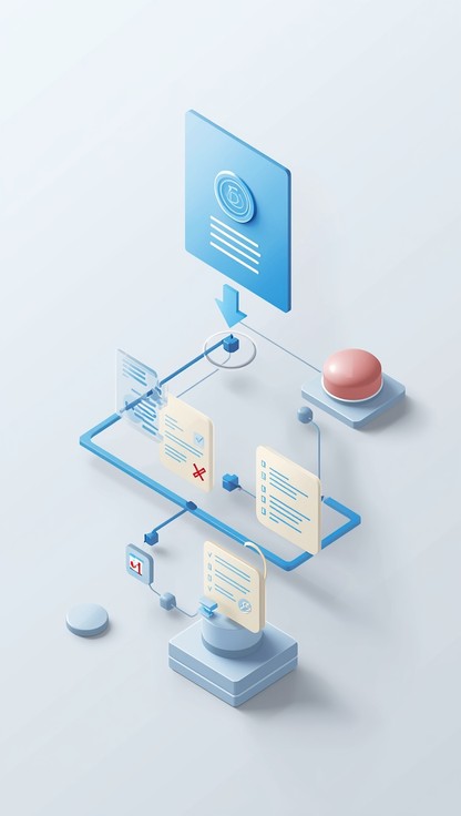 Free Systematic Document Flow Image - Flowchart, Isometric, 3d ...