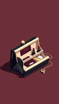 Free Luxury Pixel Clutch Image - Clutch, Pixelart, Handbag | Download ...