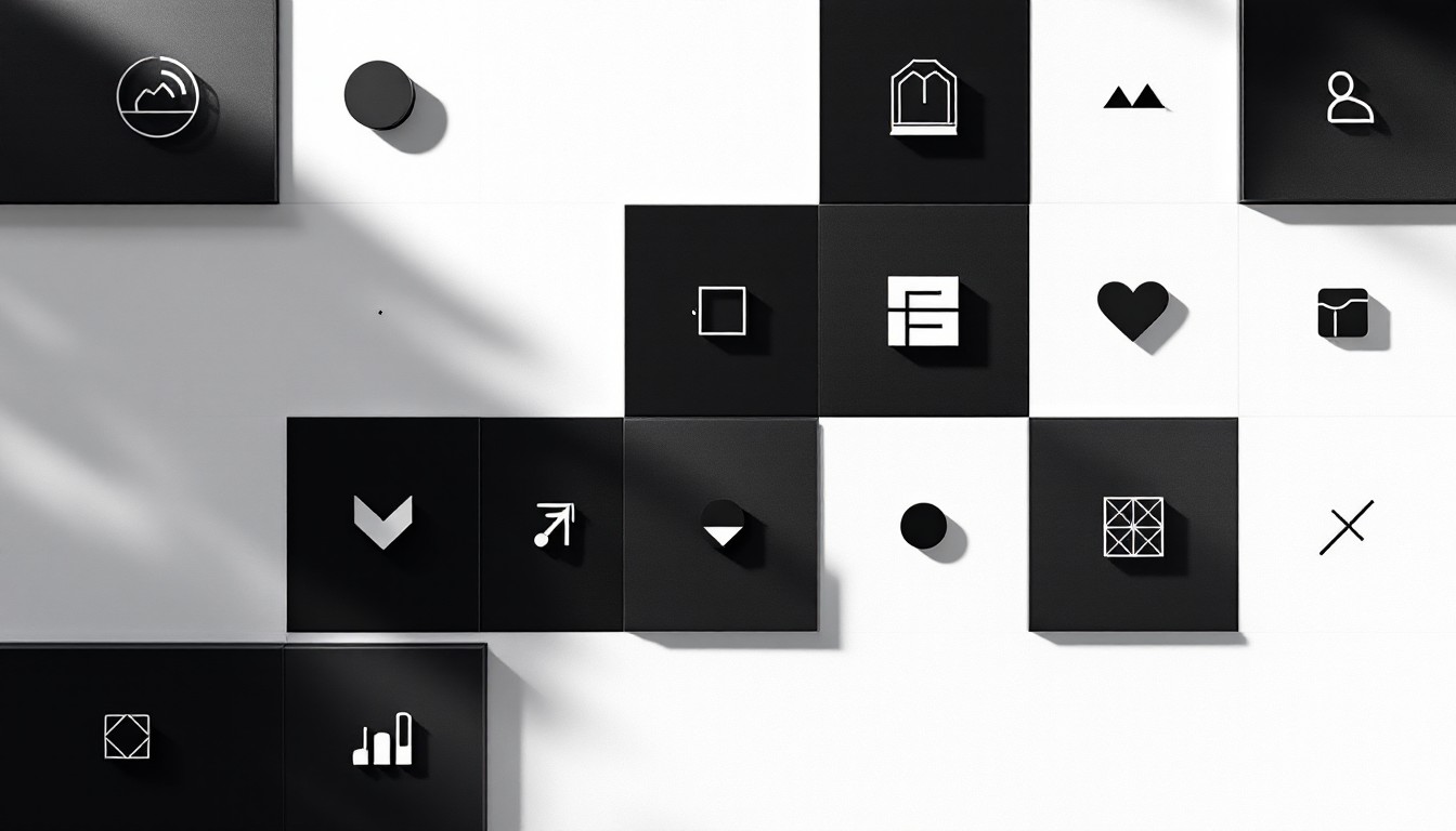 Free Minimalist Icon Grid Photo - Minimalist, Icons, Geometric ...