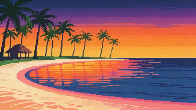 Free Pixel Paradise Sunset Image - Sunset, Tropical, Beach | Download ...