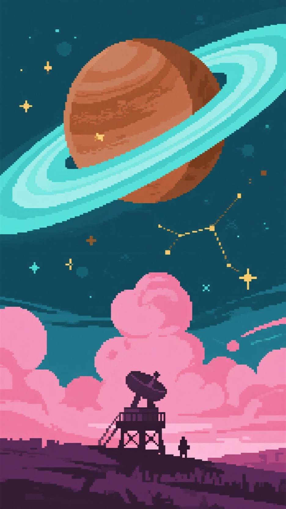 Free Cosmic Pixel Observatory Image - Observatory, Pixel, Planet ...