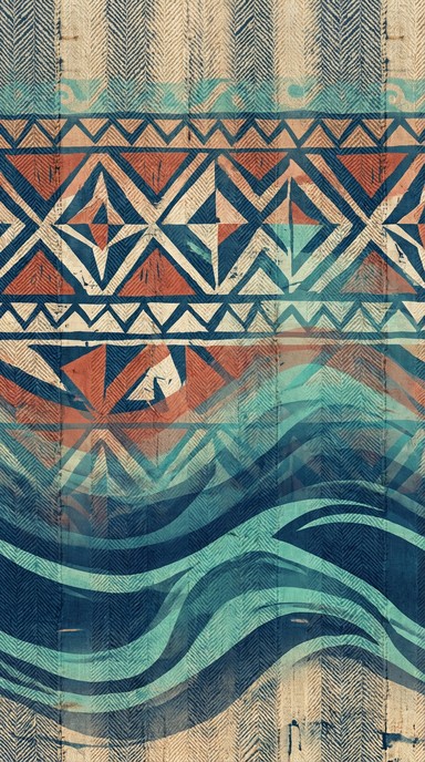 Free Oceanic Pattern Design Image - Oceanic, Polynesian, Geometric ...