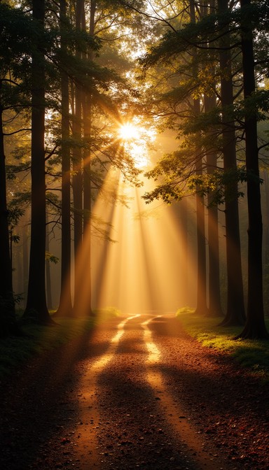 Free Mystical Forest Light Image - Sunbeams, Forest, Path | Download at ...
