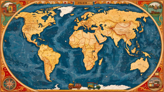 Free Antique World Map Image - Map, World, Antique | Download at StockCake