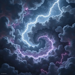 Free Electric Storm Vortex Image - Storm, Spiral, Lightning | Download ...