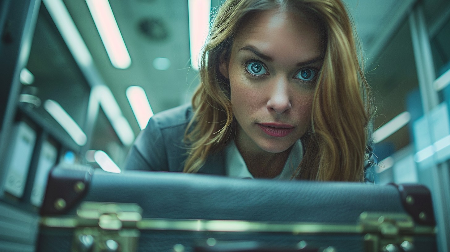 Free Intrigued Woman Peering Image - Woman, Curiosity, Intense ...
