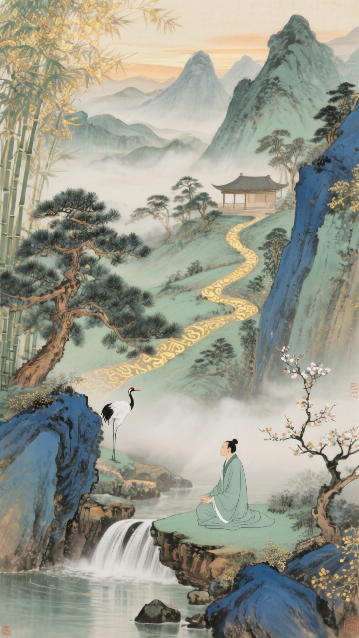 Show Shui Free Serene Shan Shui Image - Mountains, Waterfall, Misty | Download at ...