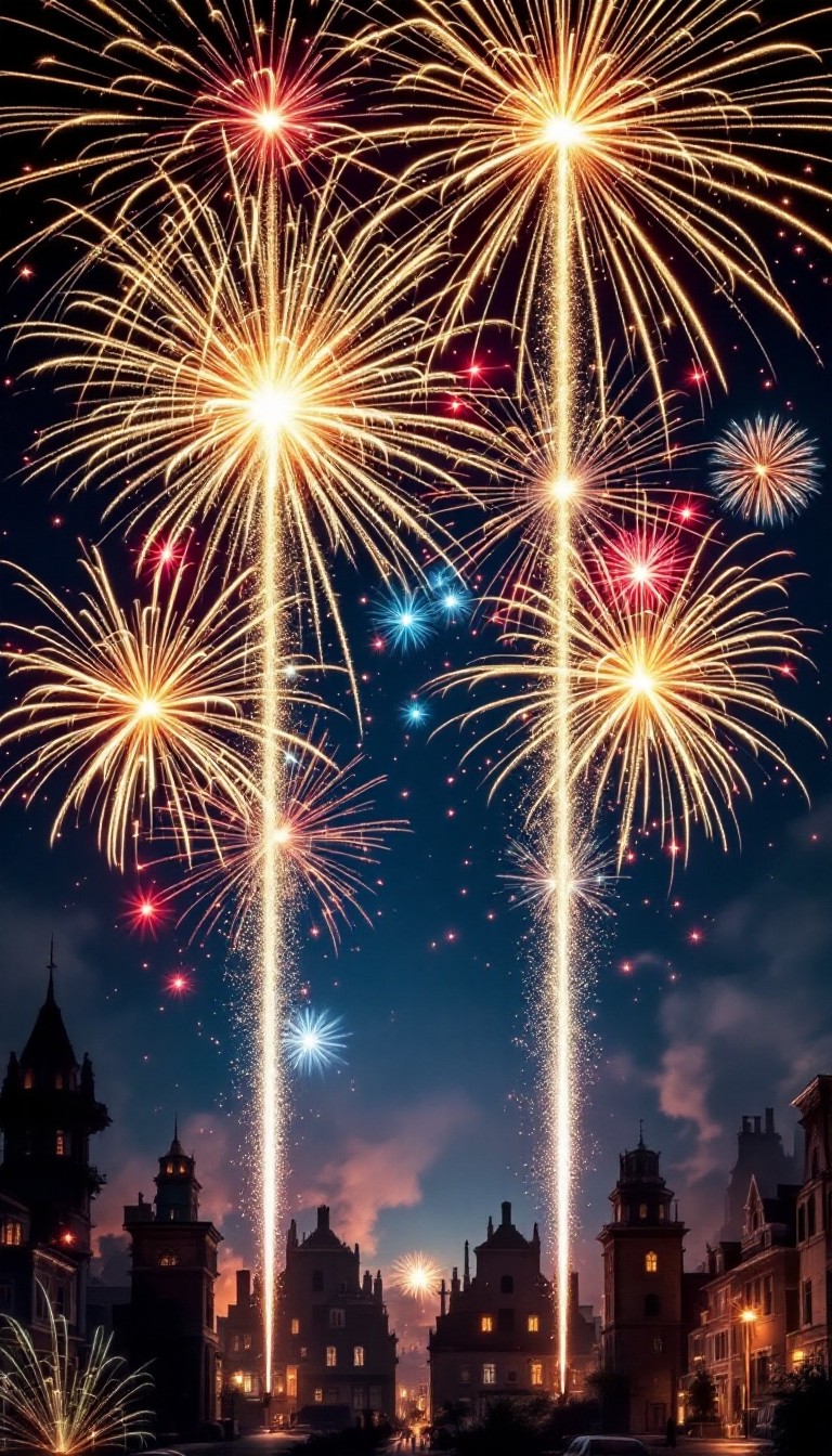6 Inche Firework Free Fireworks Above City Image - Fireworks, Celebration, Night ...
