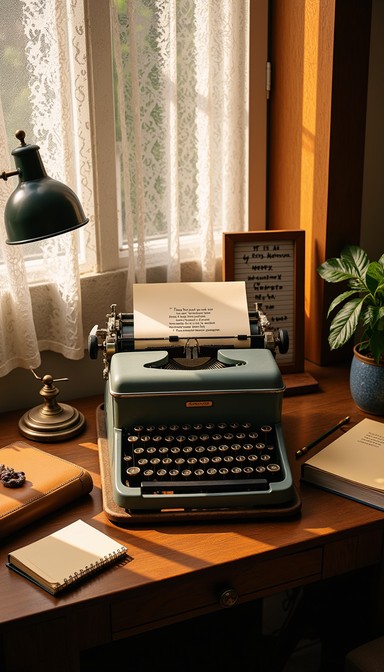 Mint Writing Free Vintage Writer's Corner Image | Download at StockCake
