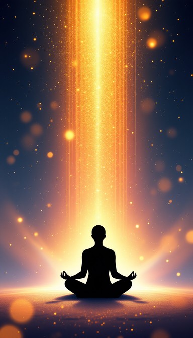 Meditator Radiating Light Free Inner Light Awakening Image - Meditation, Spiritual, Enlightenment ...