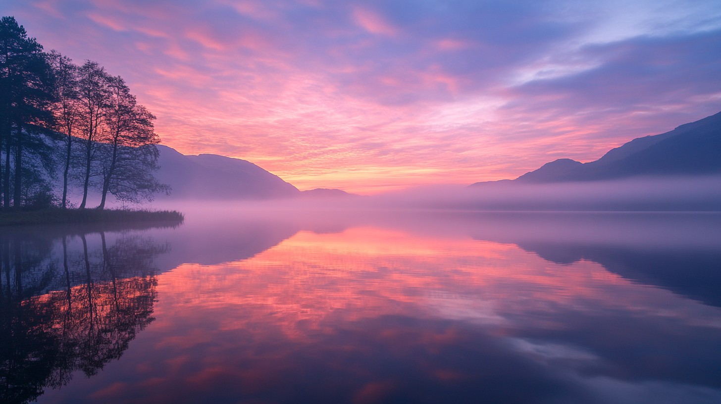 Free Misty lake sunrise Image - Sunrise, Lake, Mist | Download at StockCake