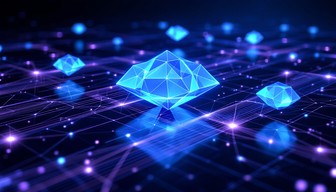 Crystal Network Patterns Free Digital Network Visualization Image - Network, Geometric ...