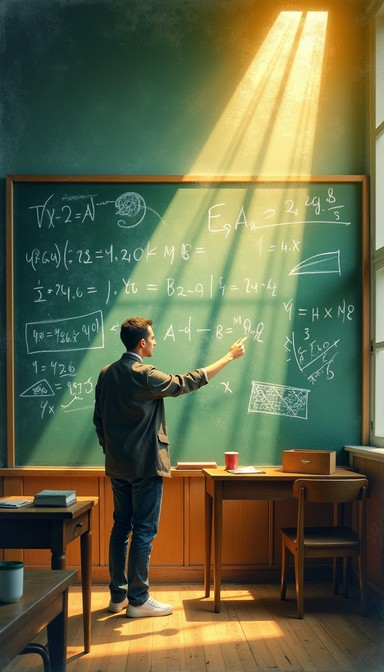 Math And Light Free Knowledge in Light Image - Education, Mathematics, Chalkboard ...