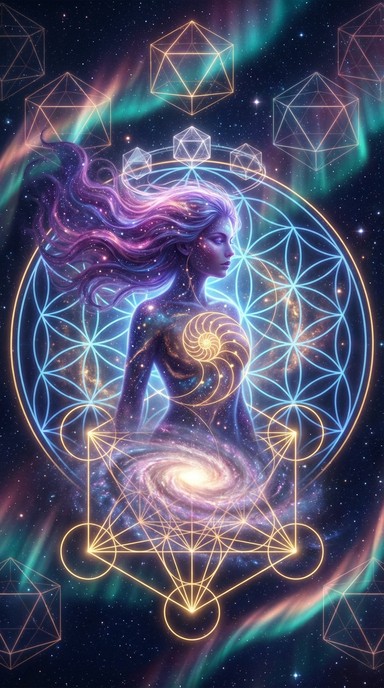 Free Cosmic Goddess Ascending Image - Cosmic, Goddess, Celestial ...