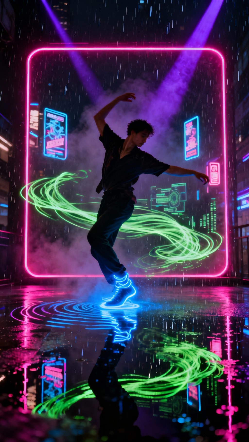 Free Neon Dance Movement Image - Dancer, Neon, Cyberpunk | Download at ...