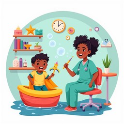 Brave Doctor Free Brave Doctor Visit Image - Healthcare, Cartoon, Children ...