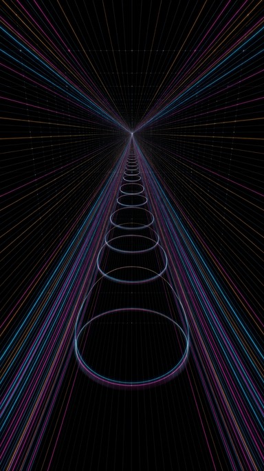 Download Neon Line Tunnel Image - Neon, Abstract, Tunnel | StockCake