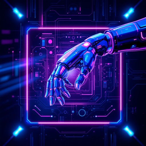 Free Cyberpunk Hand Glows Image - Cyberpunk, Robot, Neon | Download at ...