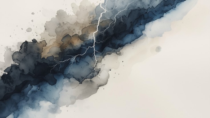 Free Storm Lightning Watercolor Image - Watercolor, Storm, Lightning ...
