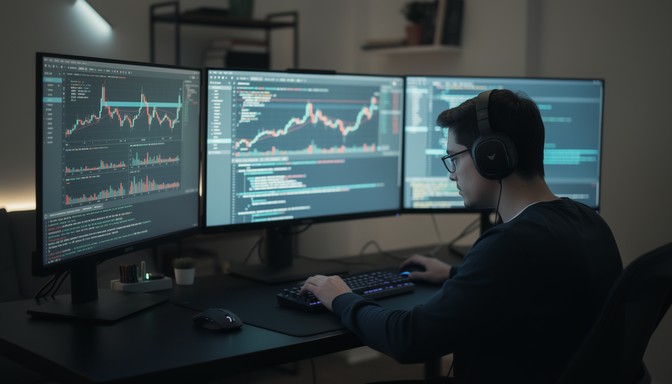 Free Trading Technology Focus Image - Trading, Coding, Programmer ...