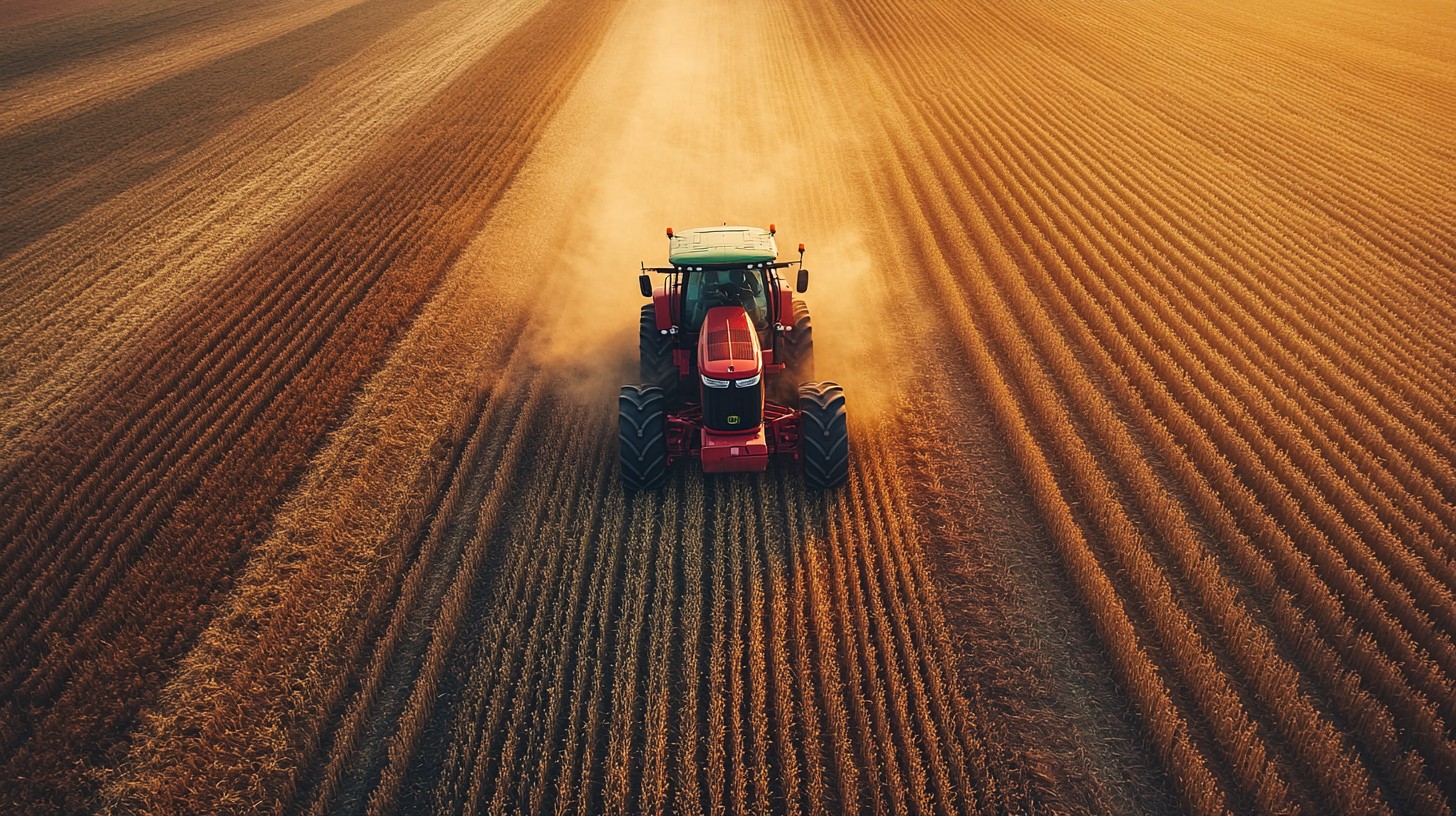 Harvisting Field Free Tractor Harvesting Field Image - Tractor, Harvesting, Field ...