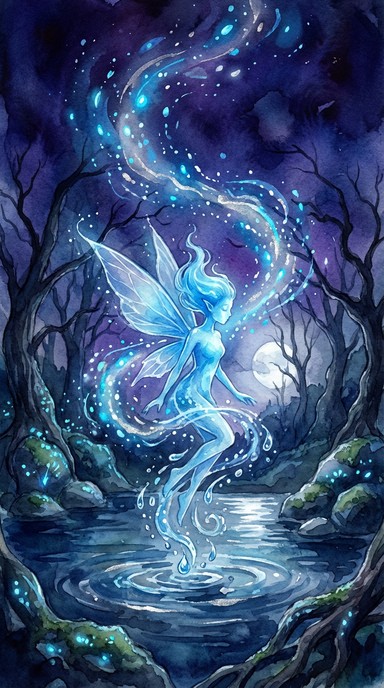 So Rite Spirit Free Moonlit Water Spirit Image - Sprite, Fairy, Water | Download at ...