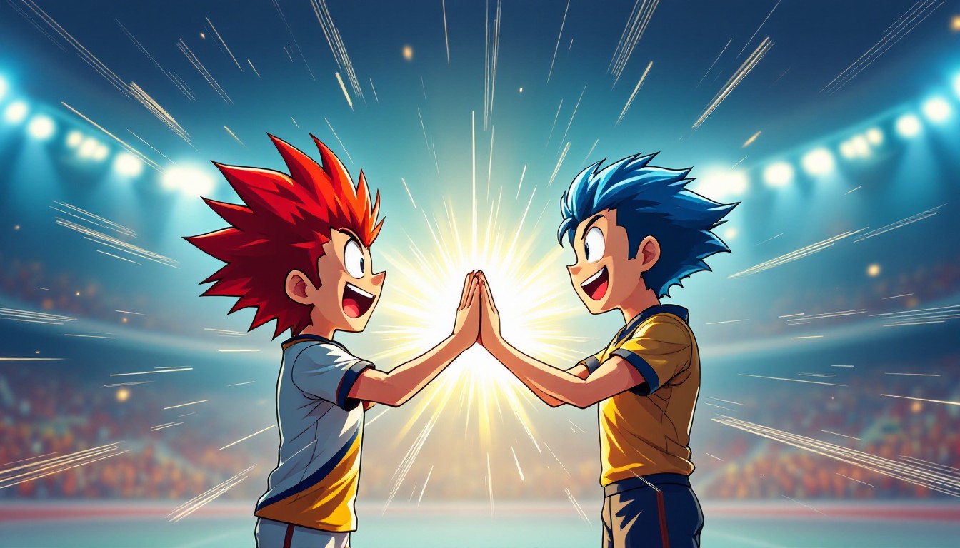Free Victorious High Five Image - Anime, Rivals, Sportsmanship ...