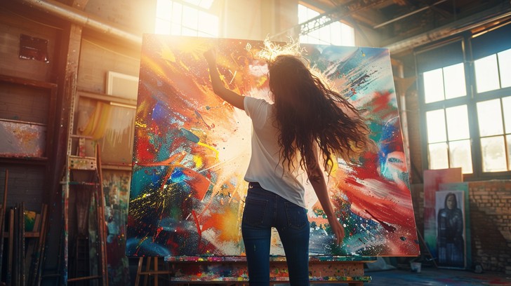 Free Artist Creating Masterpiece Image - Artist, Painting, Abstract ...