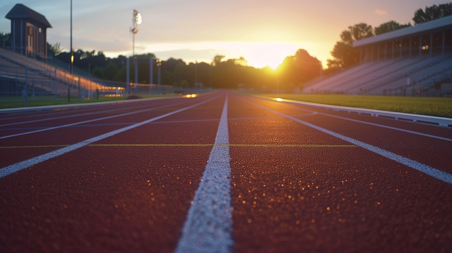 Download Sunset Running Track Image - Sunset, Athletics, Track | StockCake