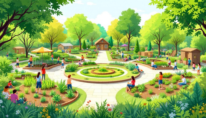 Free Vibrant Community Garden Image - Garden, Community, Green ...