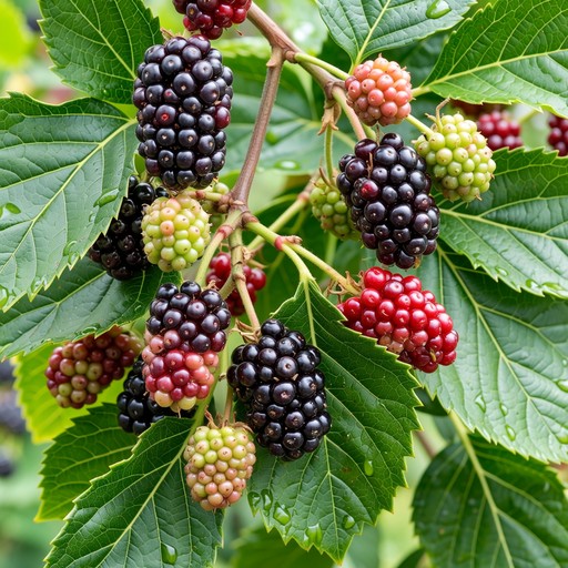 Free Mulberry Berry Pattern Image - Mulberry, Berries, Pattern ...