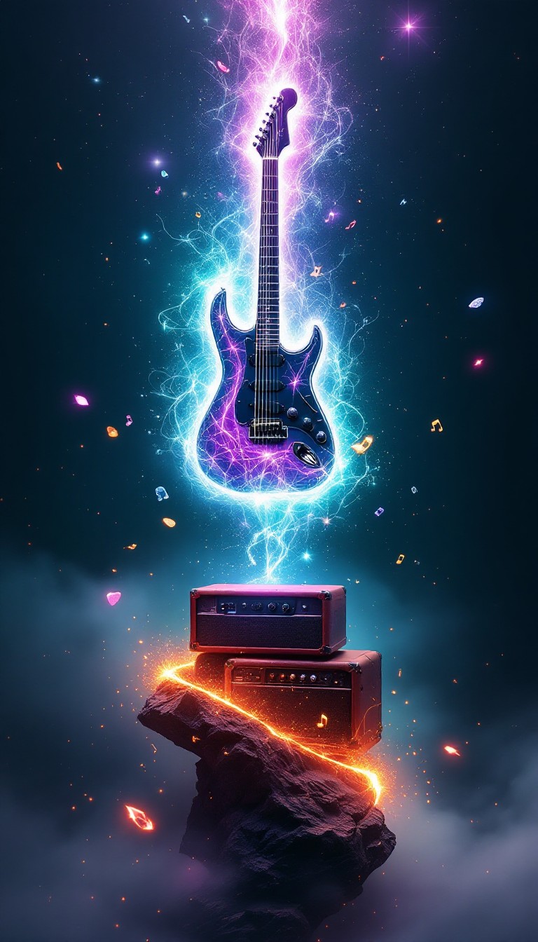 Free Magical Guitar Power Image - Guitar, Magical, Cosmic | Download at ...