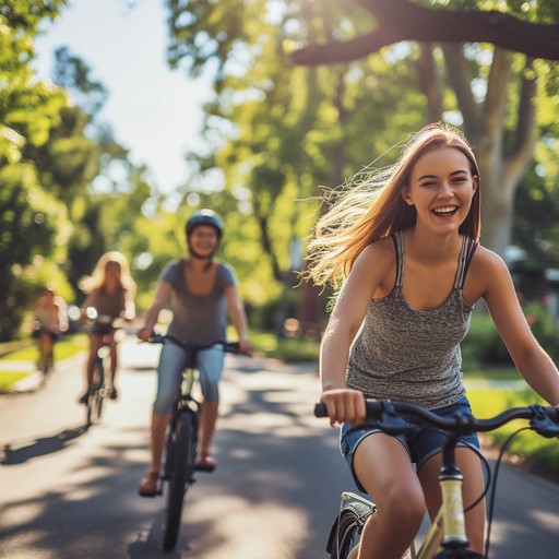 Happy Bike Ride Free Joyful Bike Ride Image - Biking, Friends, Laughter | Download at ...