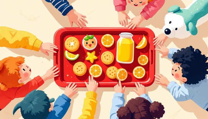 Free Snack Time Joy Image - Children, Illustration, Snacks | Download ...