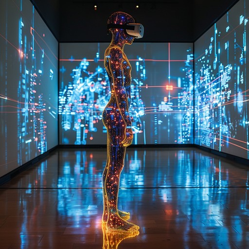 Virtual Figure Free Digital Reality Immersion Image - Silhouette, Digital, Virtual ...