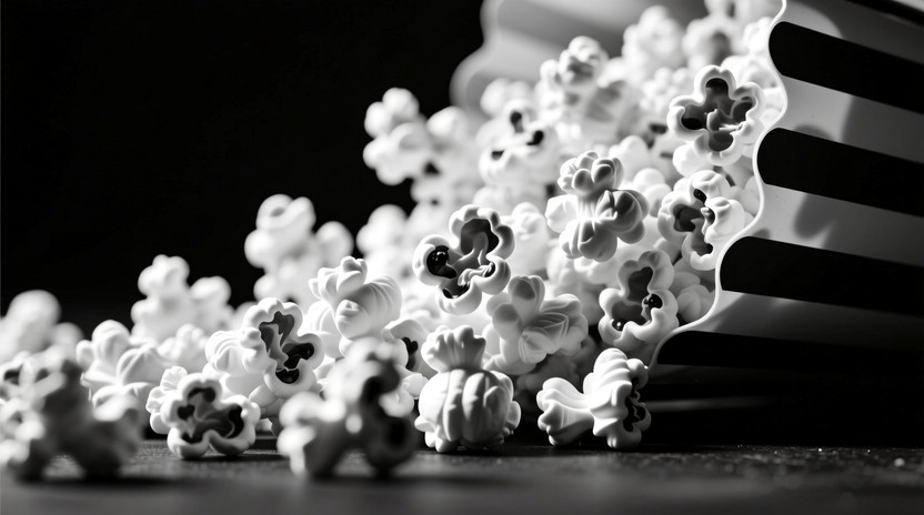 Free Sculptural Popcorn Cascade Photo - Popcorn, Monochrome, Minimal ...