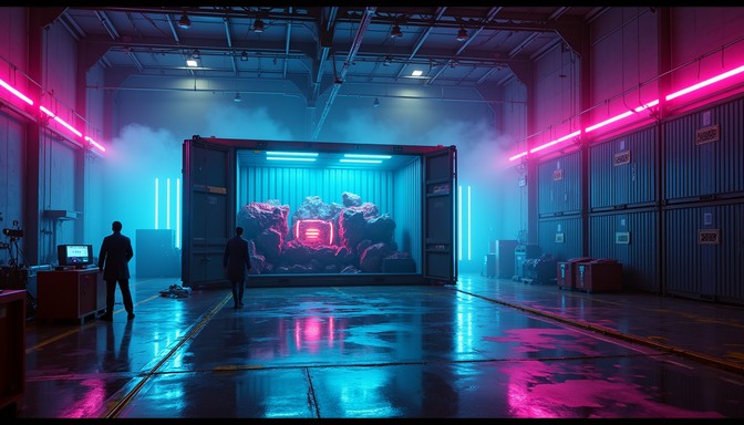 Free Secured Neon Cargo Image - Cyberpunk, Neon, Futuristic | Download ...