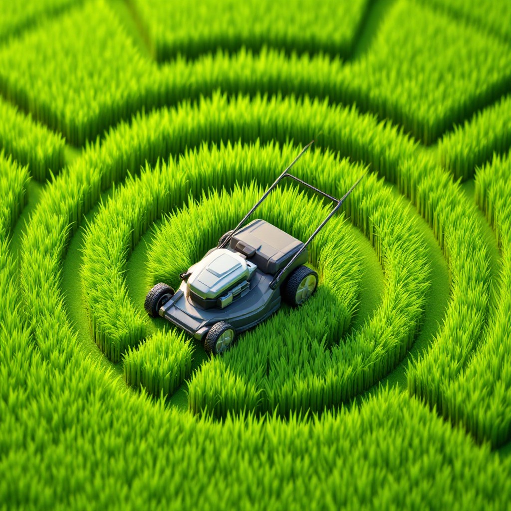 Free Circular Lawn Perfection Image - Lawnmower, Geometric, Patterns ...