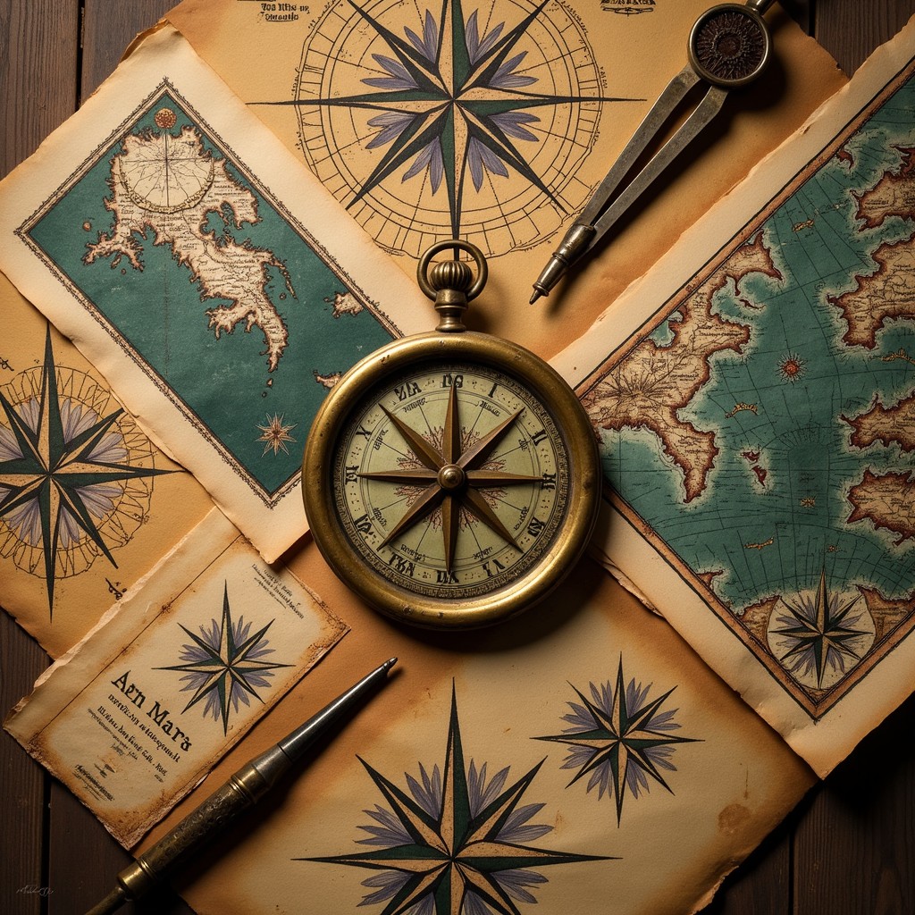 Free Cartographic Explorer's Treasure Image - Maps, Compass, Navigation ...