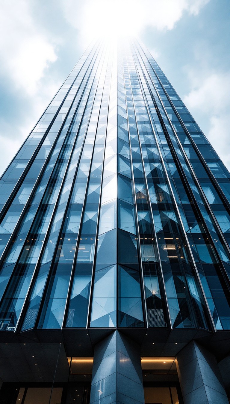 Free Towering Glass Geometry Image - Skyscraper, Geometric, Glass ...