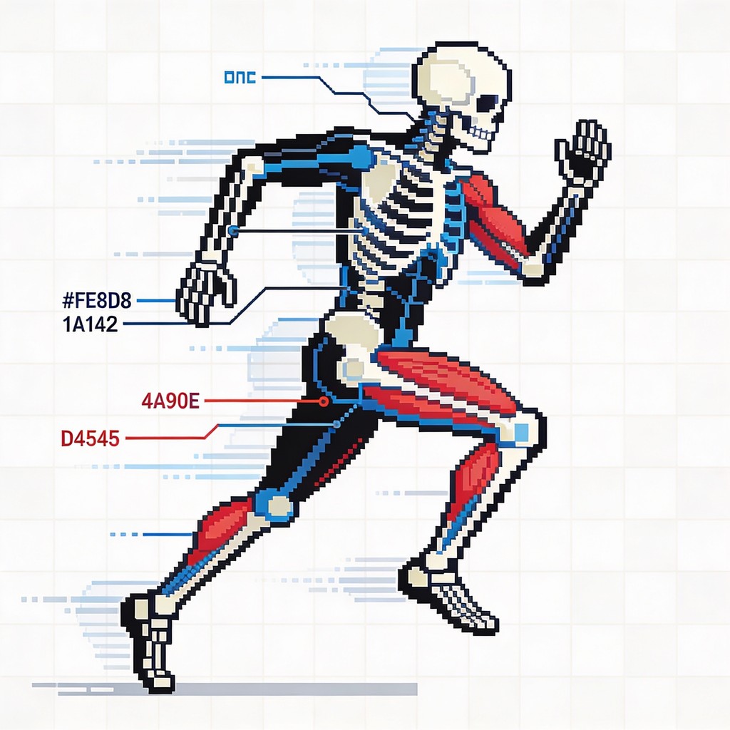 Free Anatomy In Motion Image - Anatomy, Pixel, Skeleton | Download at ...