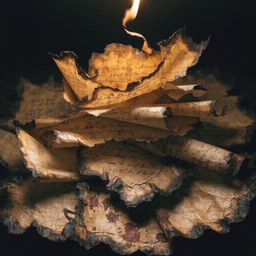 Parchment Stock Ancient yellow parchment paper displays dramatic signs of age and decay ...