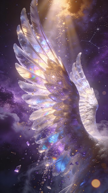 Free Celestial Wings Ascending Image - Wings, Celestial, Ethereal ...