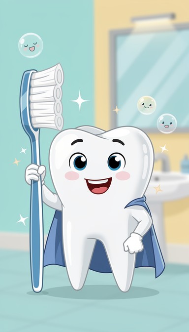 Free Happy Tooth Character Image - Tooth, Cartoon, Brushing | Download ...