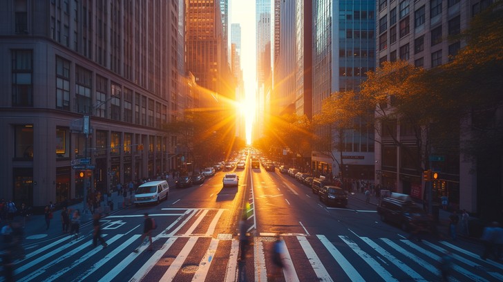 Free Sunset City Commute Image - Sunset, City, Street | Download at ...