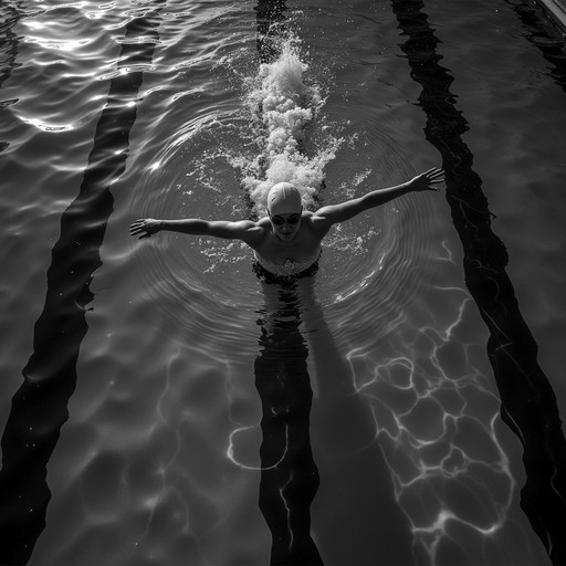 Free Dynamic Water Geometry Image - Swimming, Monochrome, Athletic ...