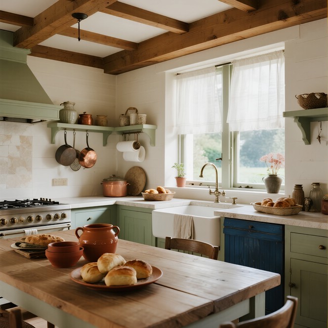 Background Images Rustic Kitchen Setting Free Rustic Kitchen Charm Image - Farmhouse, Kitchen, Rustic | Download ...